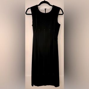 Prada stretch dress with brown detailing